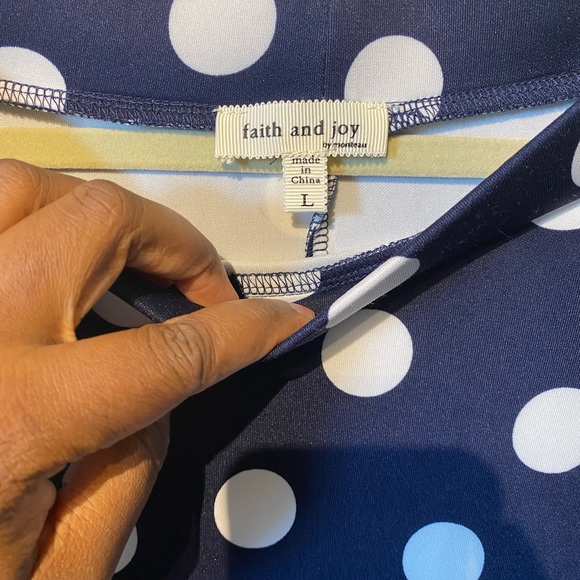 Faith&joy sz large polyester/ spandex polka skirt - Picture 6 of 9